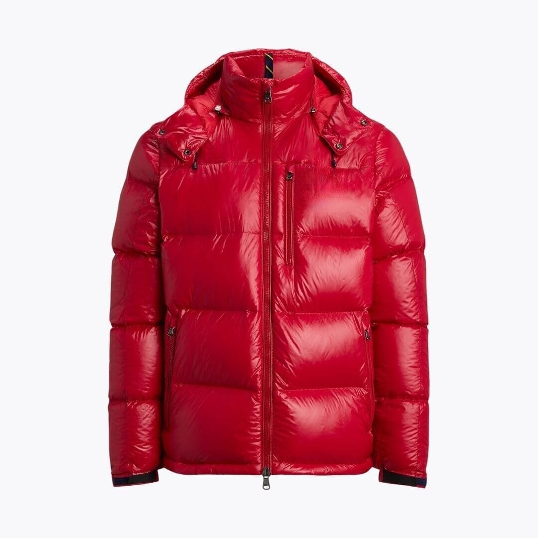 Gorham Glossed Down Jacket Ralph Lauren Elorien Red Glossy S