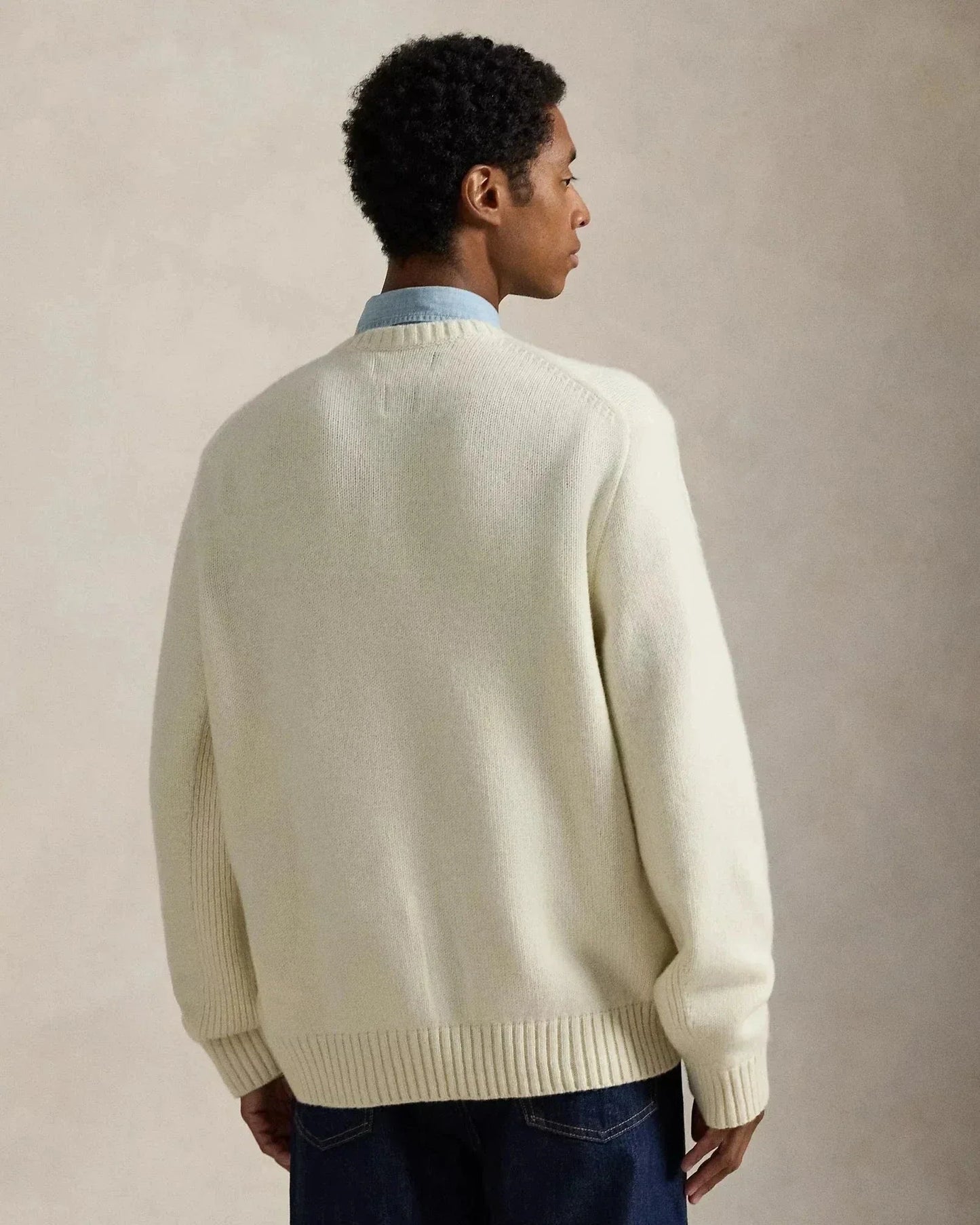 Sweater Bear | Team USA Polo Sweater Cream Combo Ralph Lauren Elorien