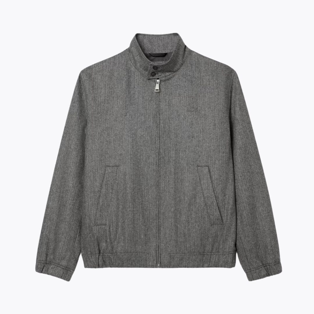 Wool Harrington Jacket Lacoste Elorien Grey S