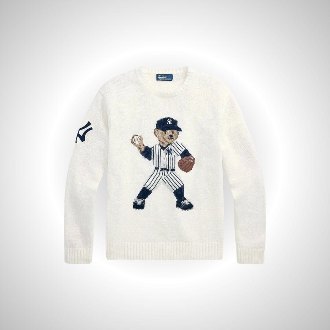 Sweater Bear | Yankees Sweater Deckwash White Ralph Lauren Elorien 