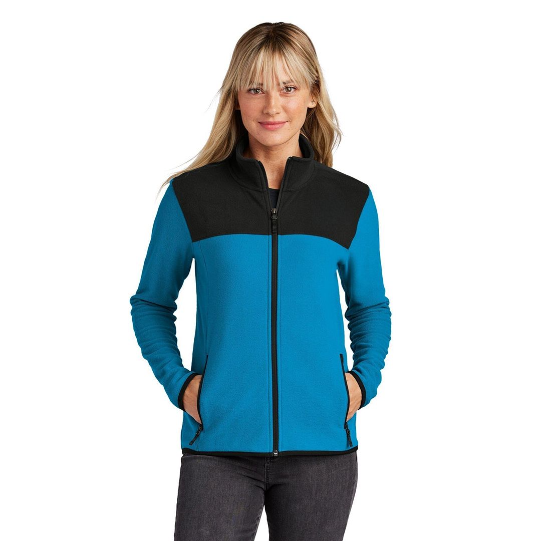 Women's Glacier Full-Zip Fleece Jacket The North Face Elorien Hero Blue/ TNF Black S 