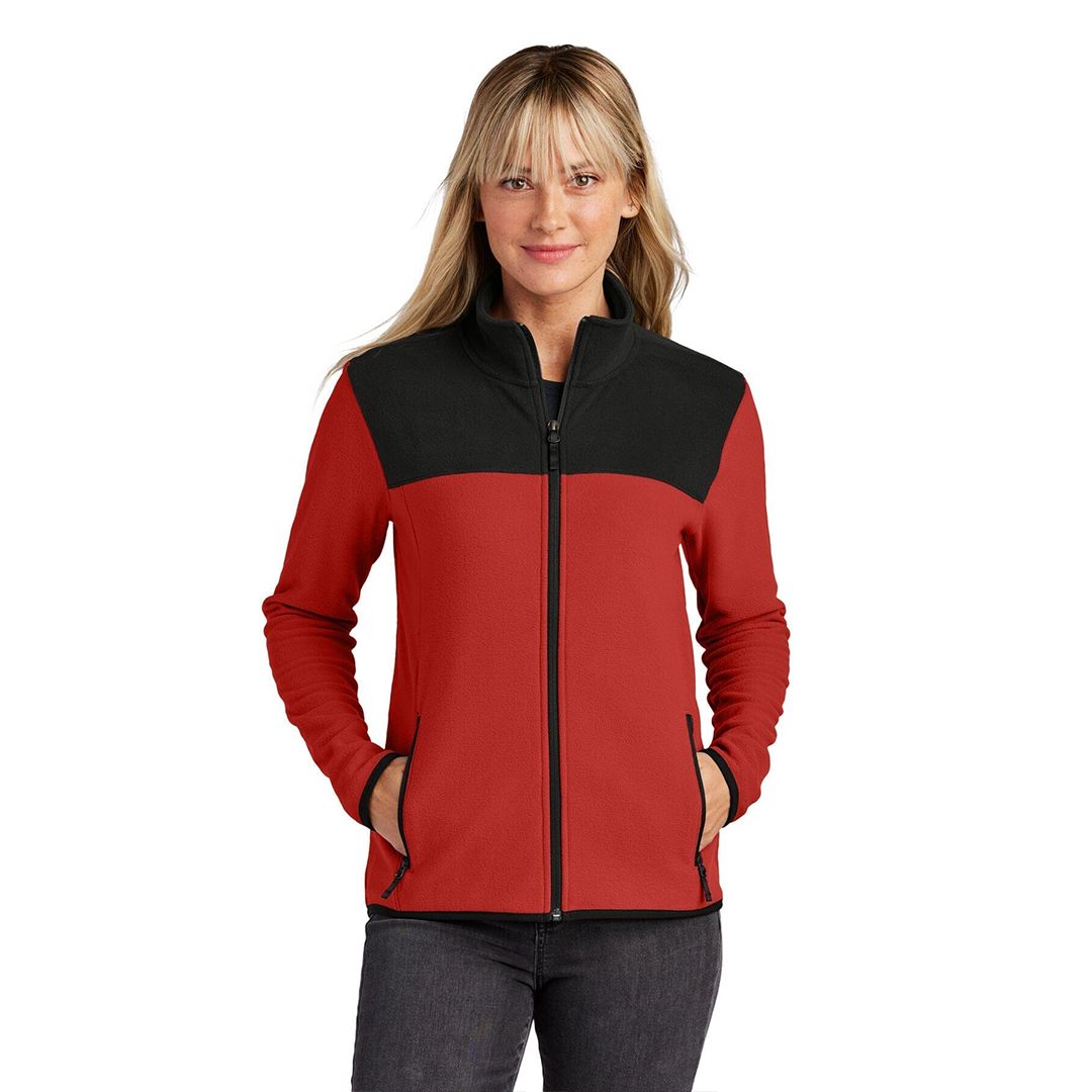 Women's Glacier Full-Zip Fleece Jacket The North Face Elorien Rage Red / TNF Black S 