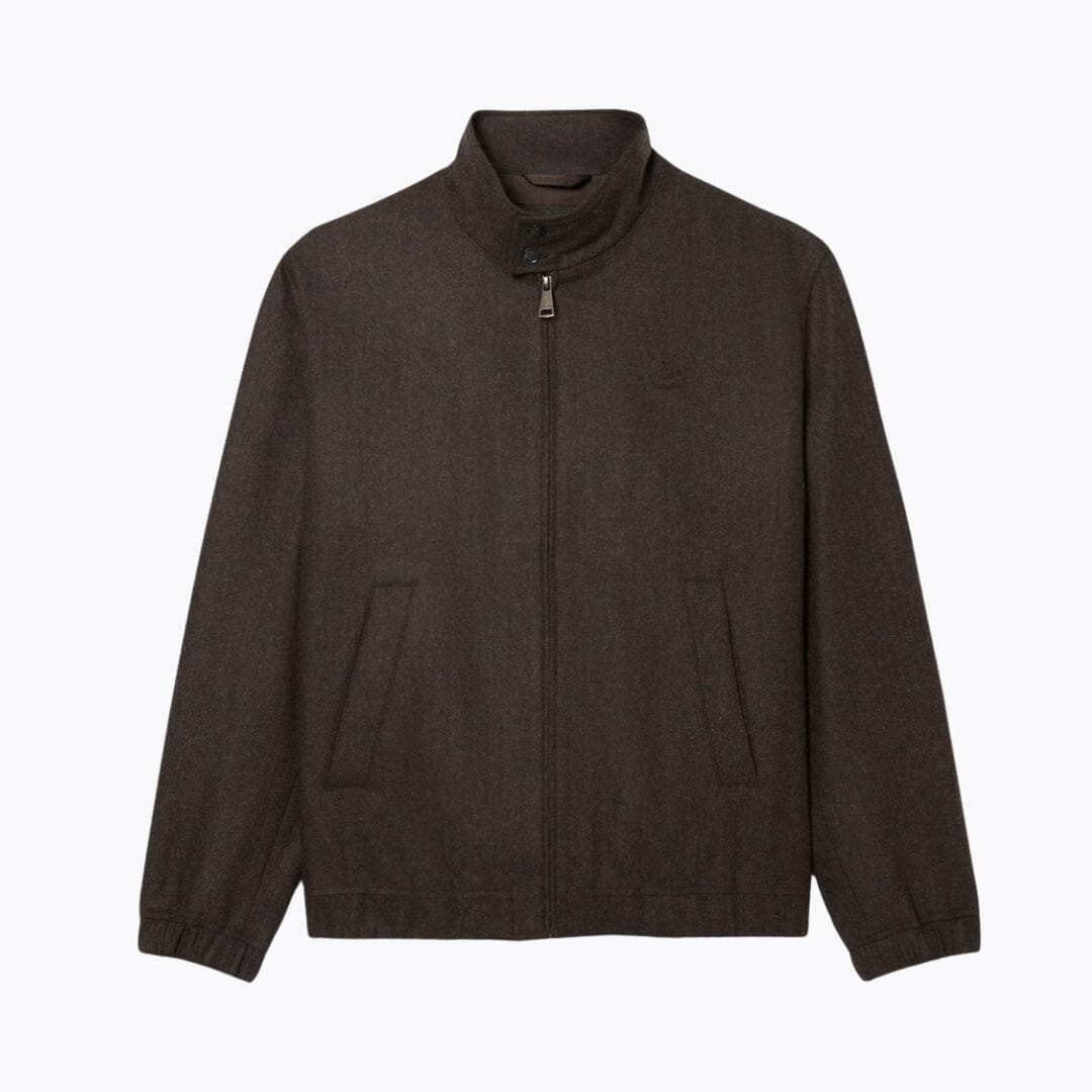 Wool Harrington Jacket Lacoste Elorien Brown S 