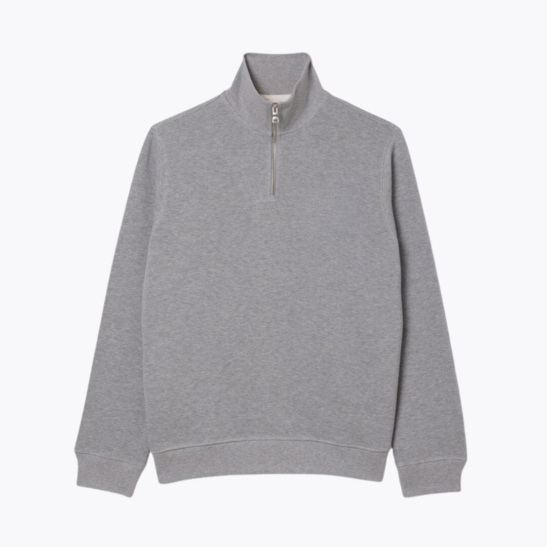 Zip-Up High Neck Sweatshirt Lacoste Elorien Light Heatered S 